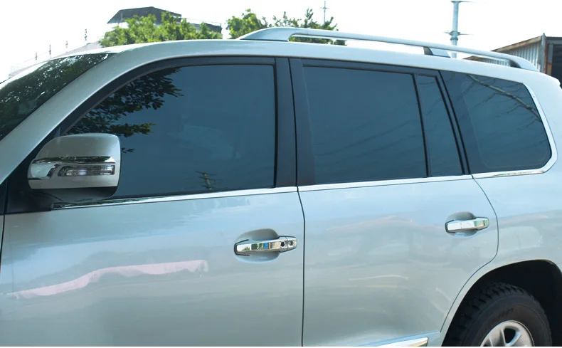Нержавеющая сталь снаружи подоконник крышка планки для toyota land cruiser LC200 2008-2011-2012 стайлинга автомобилей