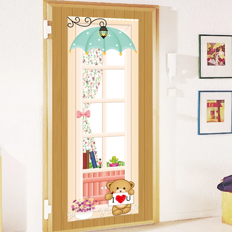 Child decoration stickers large wall stickers glass door ...