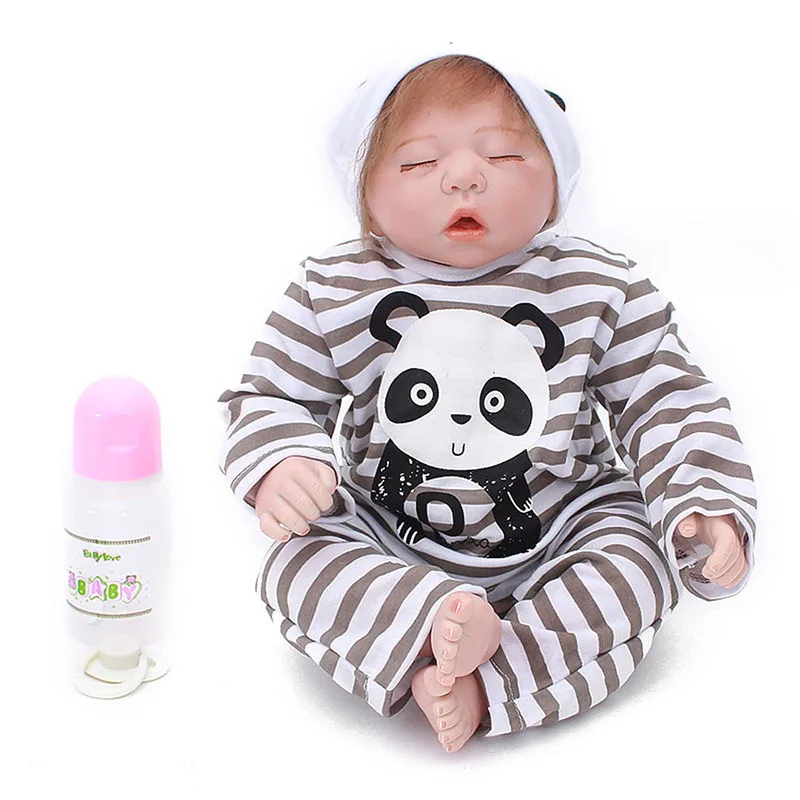 C059 20 дюймов Reborn Baby Doll Мягкие силиконовые конечности хлопок тело реалистичные малыша куклы детские игрушки для сна для детей - Цвет: C059