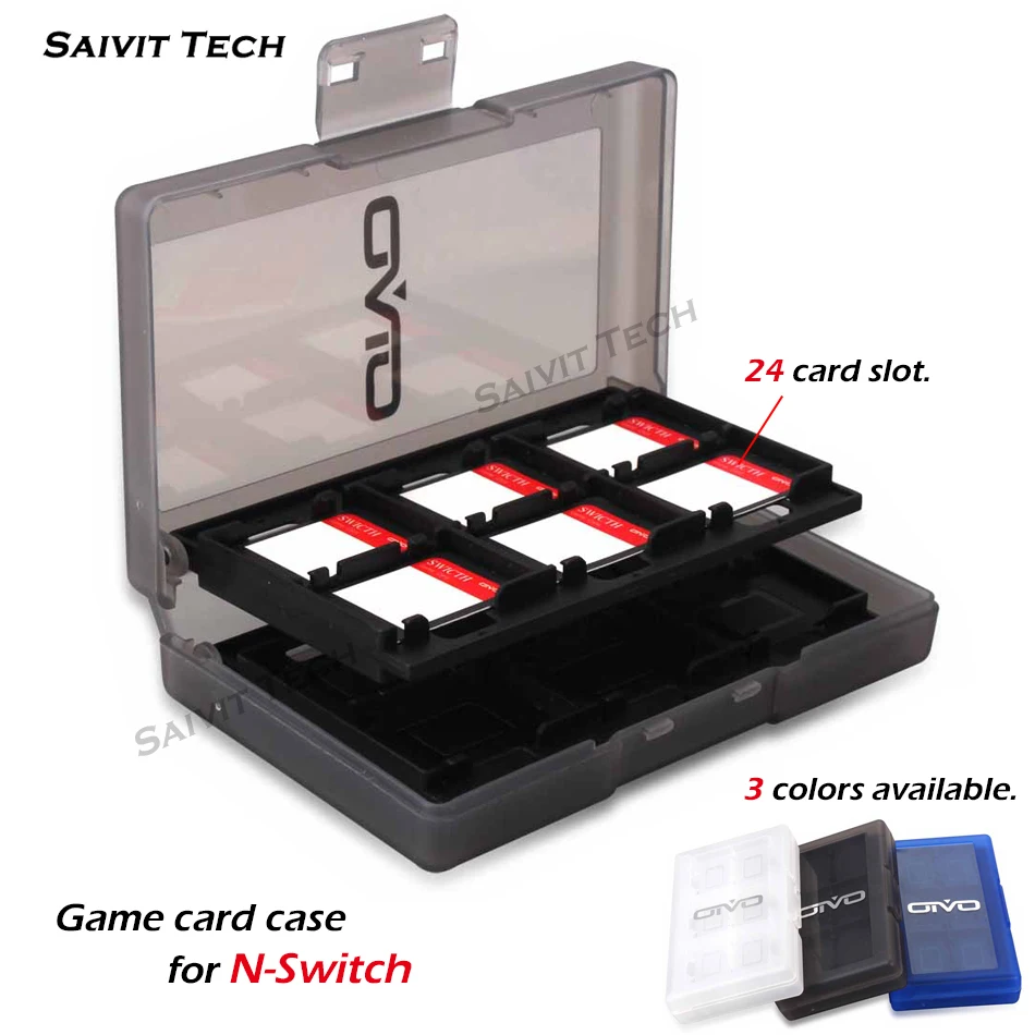 

24 In 1 Portable Switch Game Cards Case For Nintend Switch ABS Shockproof Hard Shell Storage Box For NS NX Game Card