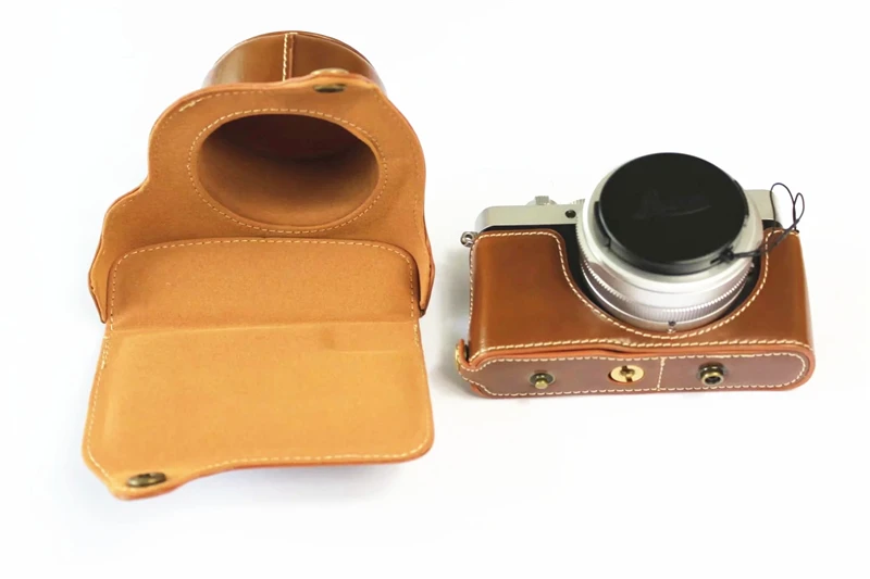 Роскошный PU кожаный чехол для видеокамеры сумка для Leica D-LUX 7 D-LUX7 с ремешком открытый аккумулятор 3 цвета