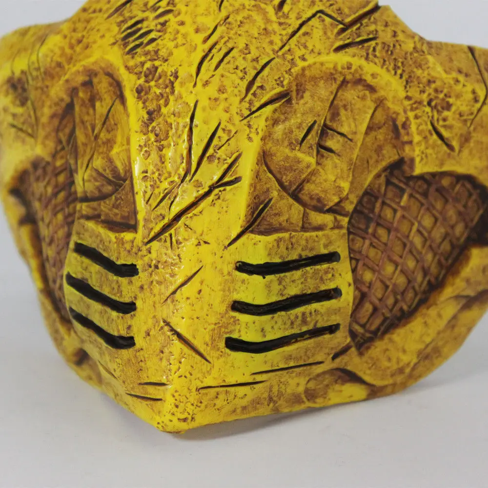 Cosplay Mortal Kombat X Mask Cosplay Scorpion Mask Gold Halloween Mask Prop New
