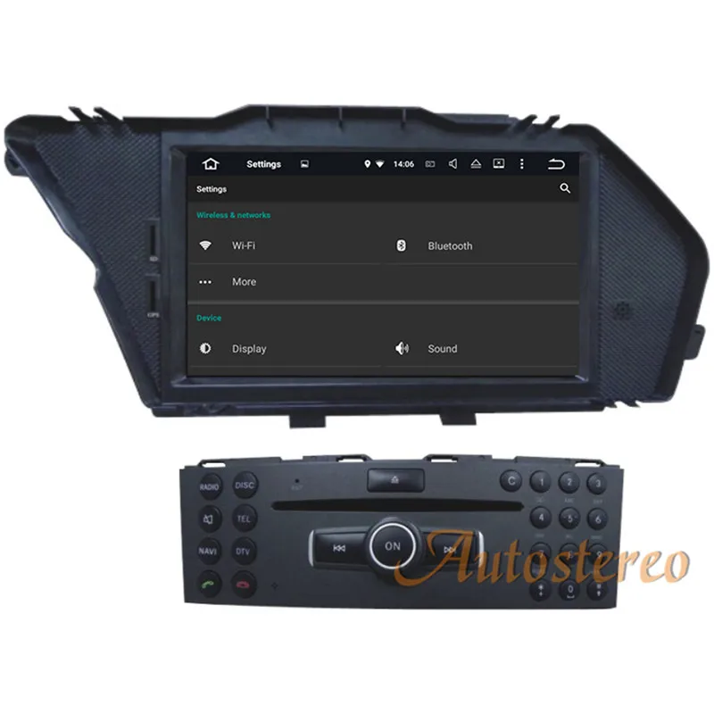 DSP Android 9 64G Автомобильный dvd-плеер gps навигация для Mercedes-Benz GLK-Class X204 2008-2010 автомобильный стерео Мультимедийный Плеер