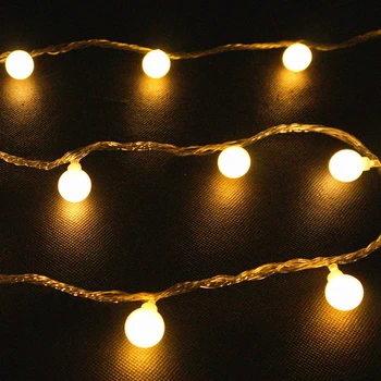 

25M 200LED Waterproof LED Bulb String Light Christmas Party Wedding Holiday Decorative Flashing Luz LED Color String Ball Lamp