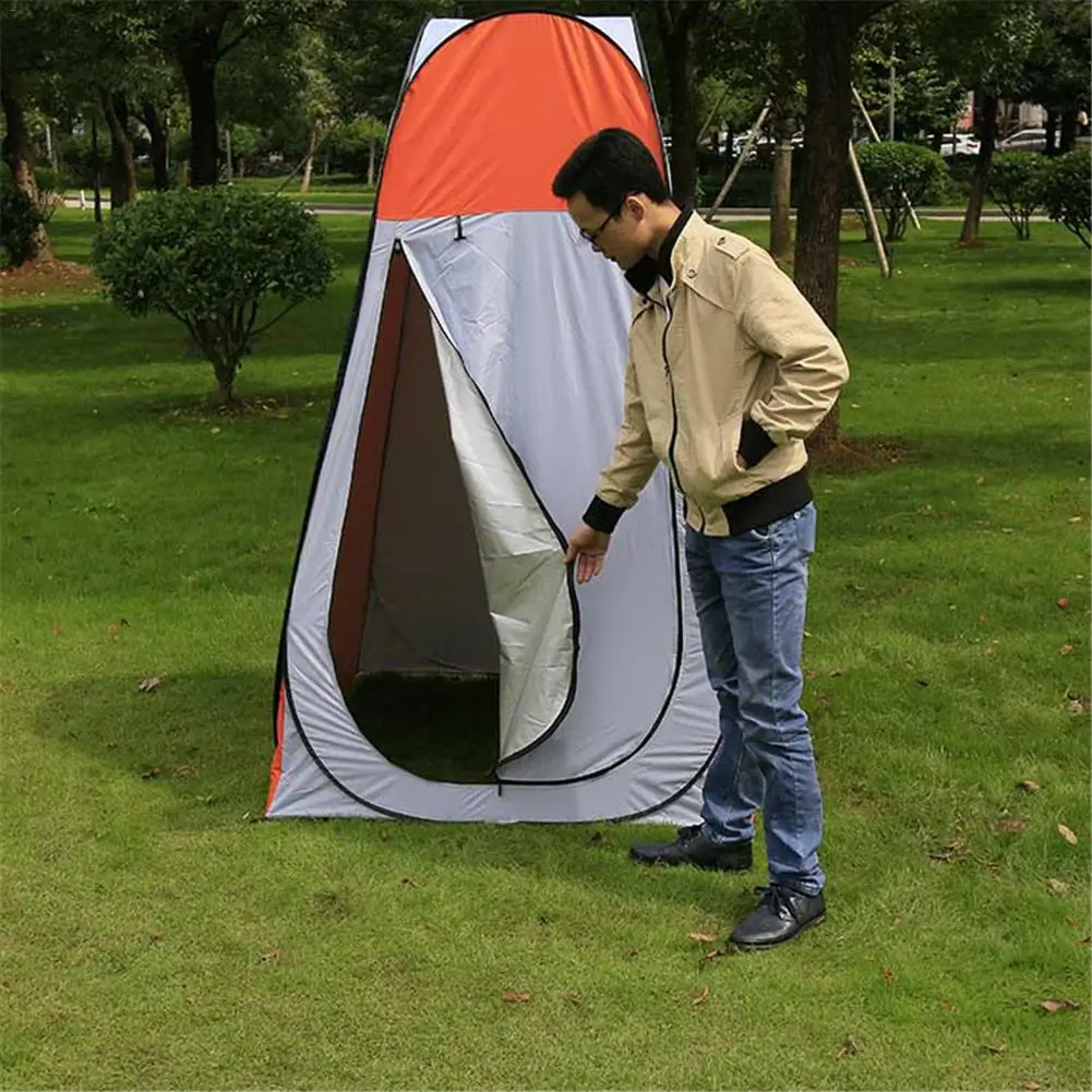 Portable Privacy Shower Toilet Camping Pop Up Tent Camouflage/UV function outdoor dressing tent green& blue& Orange