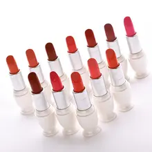 Матовая губная помада в Корейском стиле, набор жидкой помады, комплект для водостойкого макияжа, долговечная натуральная косметика для губ, красивая помада для губ, 12 видов цветов