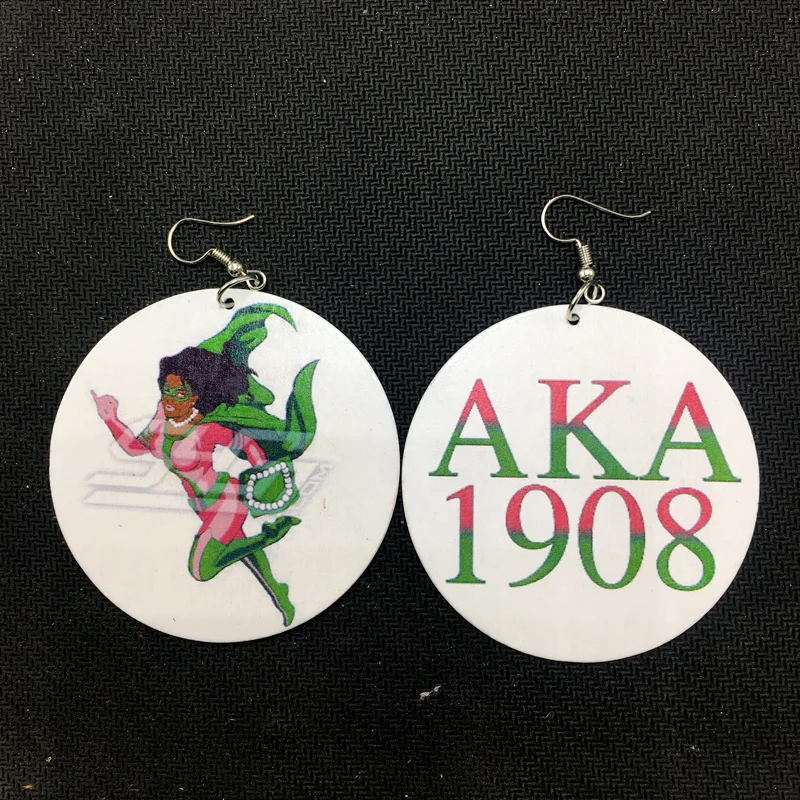 

Sigma gamma rho sorority Wooden Earrings