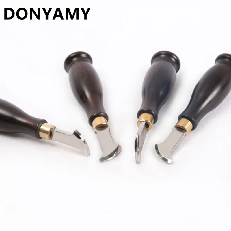 Leather Craft Stainless Steel Edge Marking Decorate creaser creasing ebony Tool