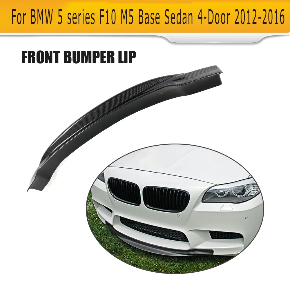 

For F10 M5 Carbon Fiber Car Front Bumper Lip Spoiler for BMW F10 M5 Sedan 4 Door Original Bumper 2012-2016 Non Sport Grey FRP