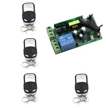 

AC 85V 110V 120V 220V 250V 1CH RF Wireless Remote Control Switch 1* Receiver+4* Transmitter Household Electrical Lamps