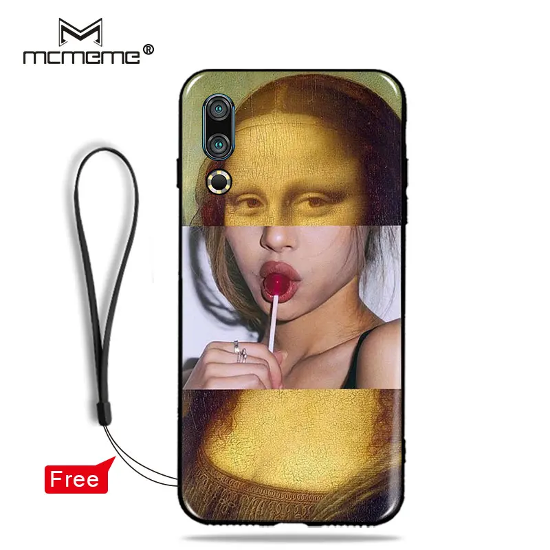 Мягкий ТПУ чехол для Meizu 16 s Ван Гог Мона Лиза Картина маслом Fundas 2019 Новое