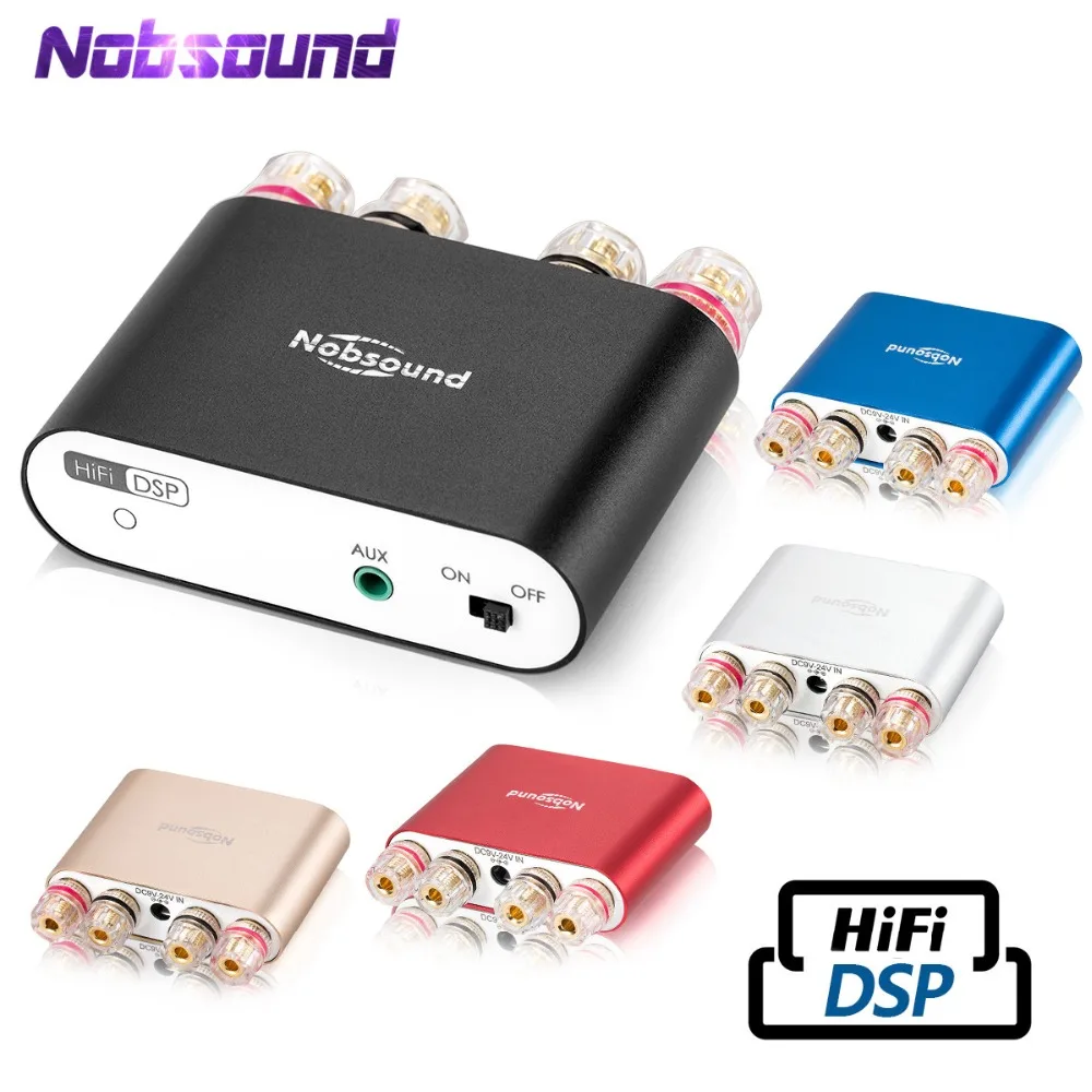 2021 Latest Nobsound NS-10G Pro Mini Bluetooth 5.0 DSP Digital Power Amplifier Stereo HiFi Audio AMP 50W+50W