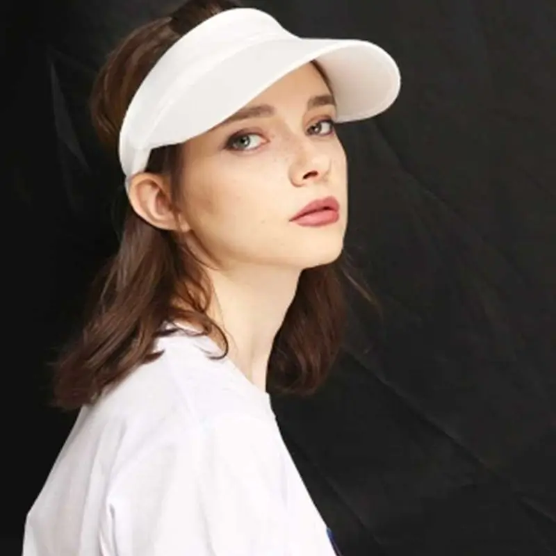 

Harajuku Hip-Hop Cotton Empty Top Baseball Cap Unisex Couples Bright Solid Color Sports UV Protection Adjustable Sun Visor Cap