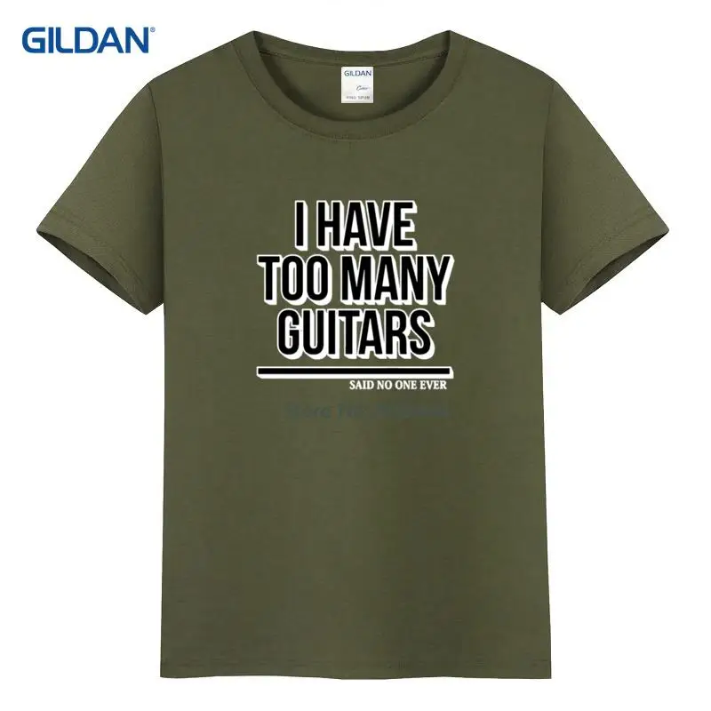У меня слишком много гитар Рождественский подарок для папы 2017 сделать футболка