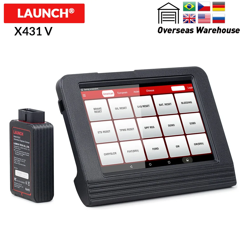 

2018 Launch X431 V Scanners with Bluetooth/WIFI Android x431 v 8inch Full system Car Auto Diagnostic-Tool Free Update online