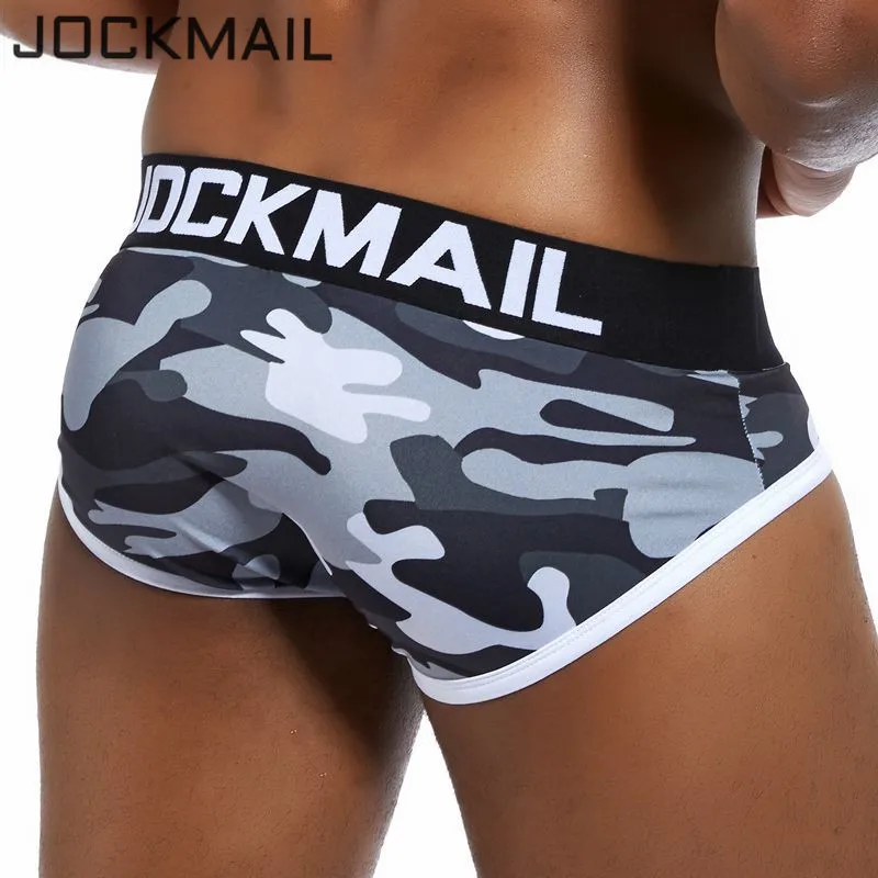 Трусы брифы JOCKMAIL мужские с цифровой печатью Брендовое камуфляжное нижнее белье