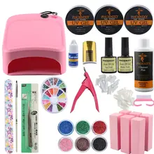 УФ-гель набор для маникюра 36 Вт УФ-лампа для ногтей УФ-гель набор для наращивания ногтей набор для верхнего покрытия УФ-набор гель-лаков для ногтей маникюрные инструменты для ногтей
