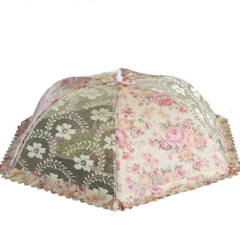 

1piece 12styles Foldable Table Food Cover Umbrella Anti Fly Mosquito Kitchen Cooking Tools Meal Cover Rose Wedding Gifts
