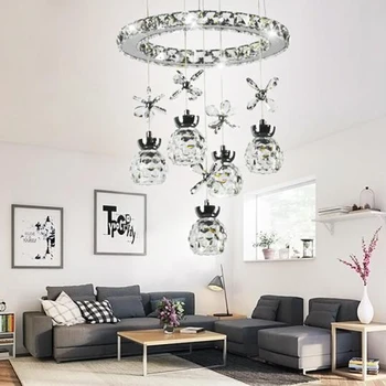 

Postmodern fashion led living room lamp chandelier crystal lamp bedroom lamp staircase entrance hall bar table meal chandelier