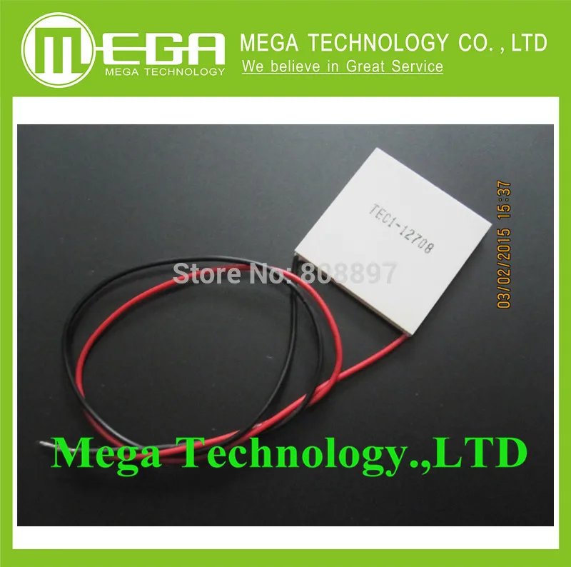 

1pcs TEC1-12708 12V8A 72W 40*40 TEC Thermoelectric Cooler Peltier 12708 Cooling system