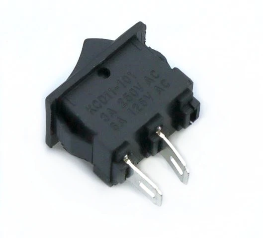 10pcs KCD11-101 3A/250V small black 10*15mm SPST 2PIN ON/OFF G130 Boat Rocker Switch Car Dash Dashboard Truck RV ATV Home