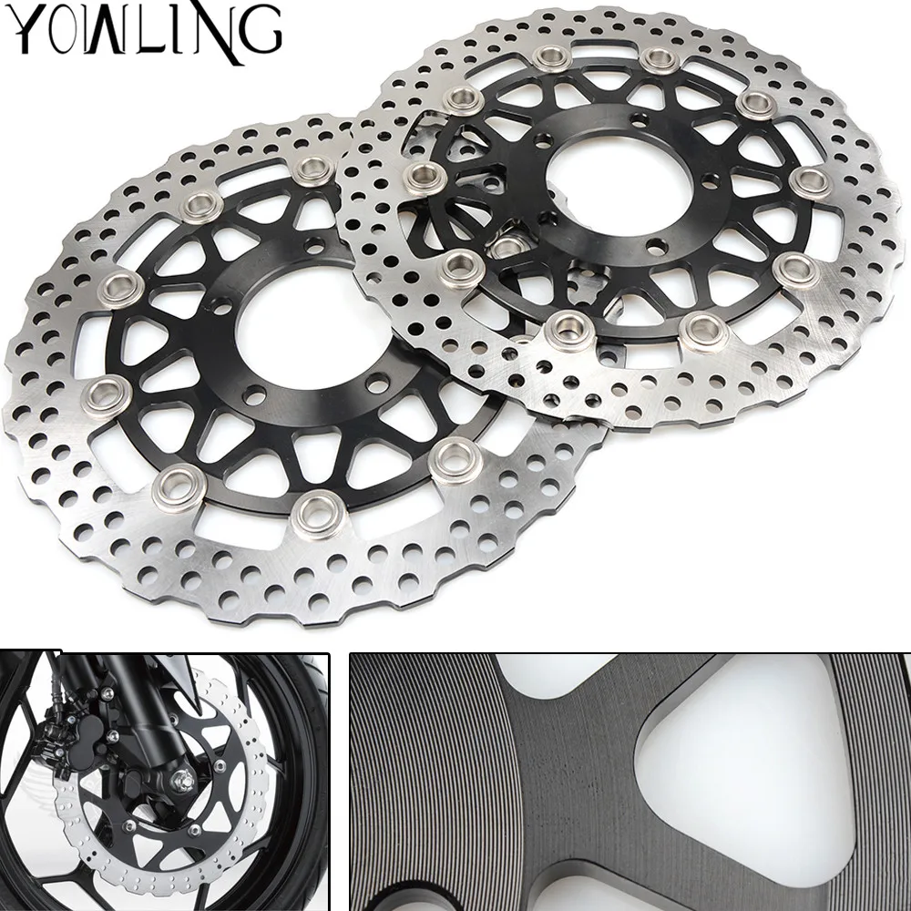 Motorcycle Front Floating Brake Disc Rotor For Kawasaki Ninja Zzr1400