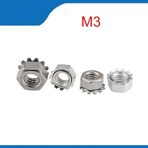Porca de com Barril de m3 e 500 Pol. Aço Inoxidável
