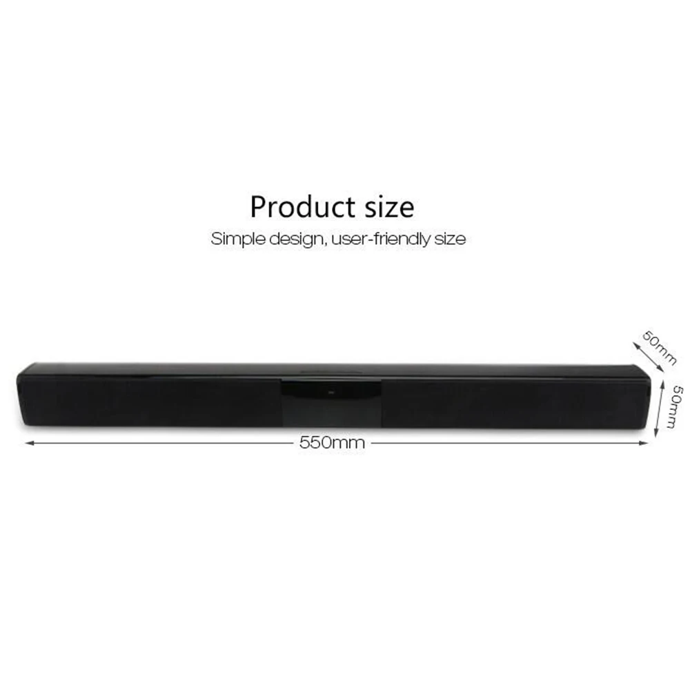 ELE ELEOPTION 20W Wireless Column Bluetooth Speaker TV Soundbar Stereo Sound Home Theater Sound Bar TF USB For TV PC