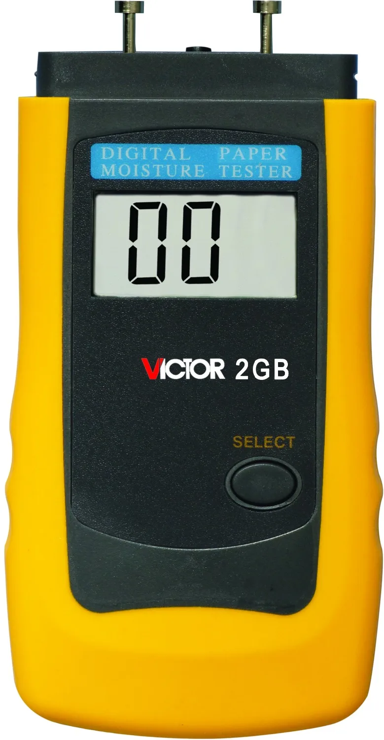 

VICTOR 2GB LCD Intelligent paper Moisture Tester meter digital lcd thermometer car-detector