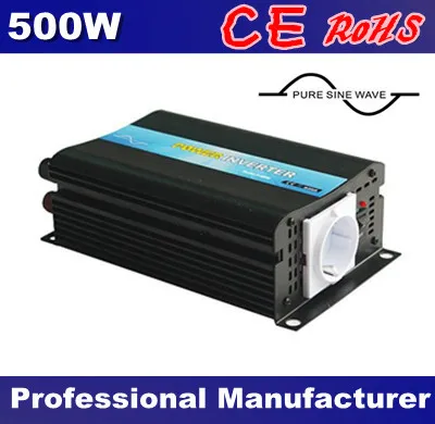 Pure Sine Wave Solar Power Inverter 500W 12V 220V,Free Shipping