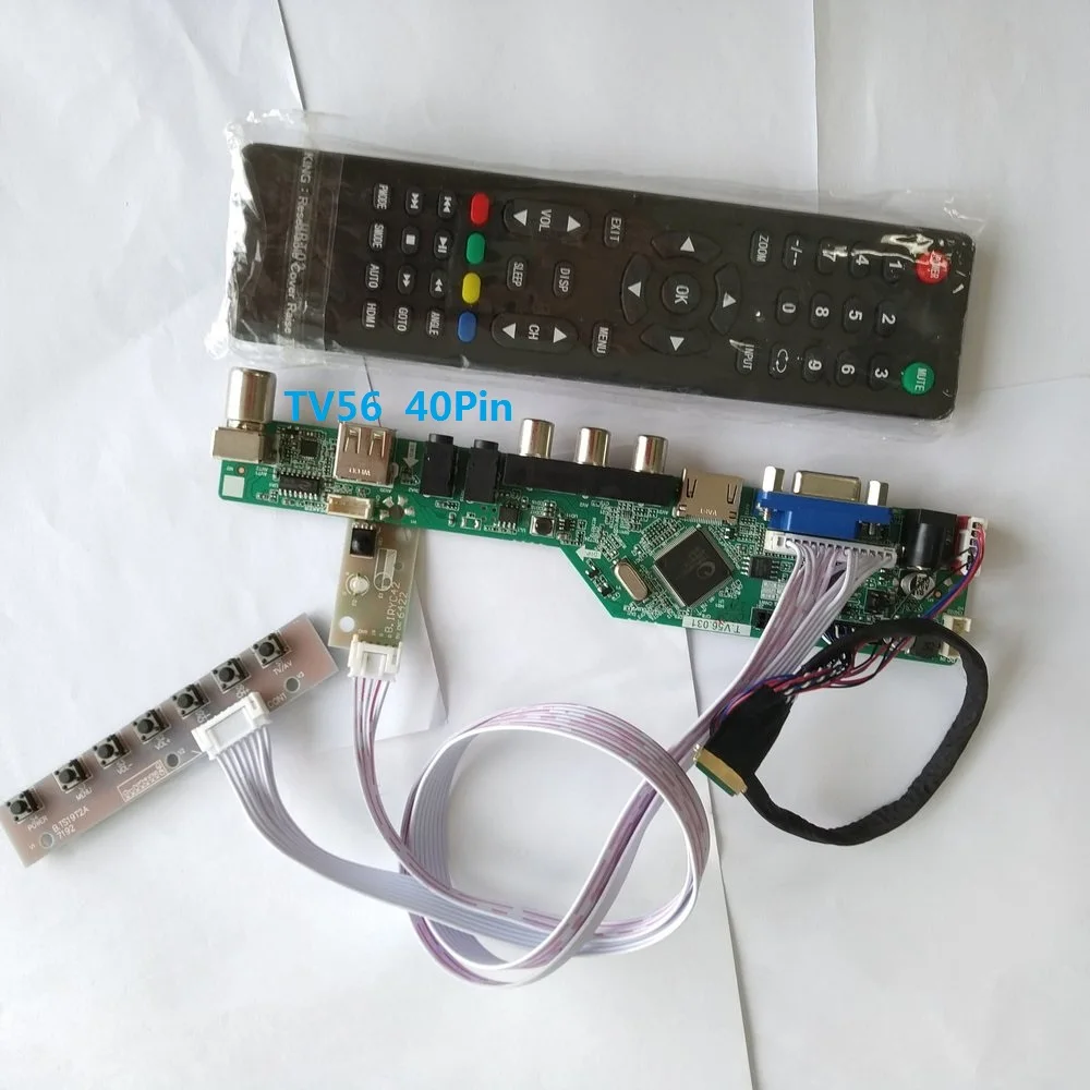

kit for B173RW01 V2 1600X900 Panel Screen TV AV LCD LED USB HDMI Controller driver board VGA remote 40pin LVDS 17.3