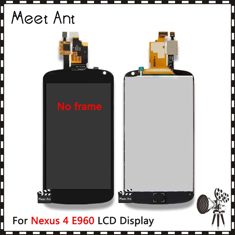 Высокое качество 4 7 ''для LG Google Nexus E960 ЖК-дисплей экран с кодирующий