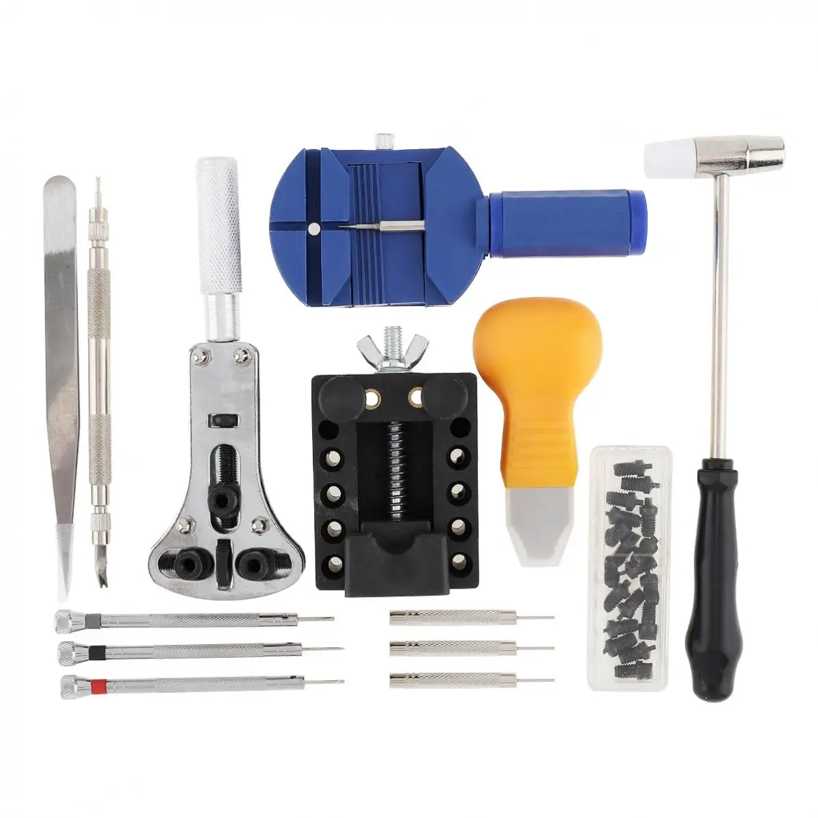 

14pcs / set Multifunction Precision Watch Opening Repair Combination Tools with Storage Canvas Bag for Home / Office Use
