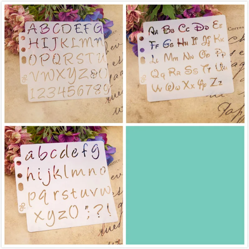 

KLJUYP 3pcs/set Layering Stencils for DIY Scrapbooking/photo album Decorative Embossing DIY Paper Cards Crafts
