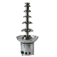 82 см 6 ярусов полный 304 Нержавеющая сталь Chommercial шоколадный фонтан машина Свадебные фонтан, водопад