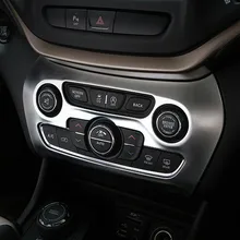 interior accessories parts for jeep cherokee Center console dashboard air conditioning penal button model cover sticker trim