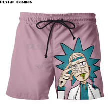 PLstar Cosmos американские Горячие анимационные Рик и Морти 3d печати шорты мужские женские летние хипстерские повседневные шорты Прямая