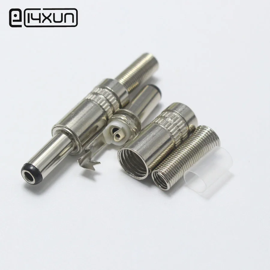 1pcs 14mm 5.5*2.1mm DC Power Plug with Tip 5.5x2.1mm Male Cable Plugs Charging Connector for PC Monitor Phone Toy ect | Обустройство