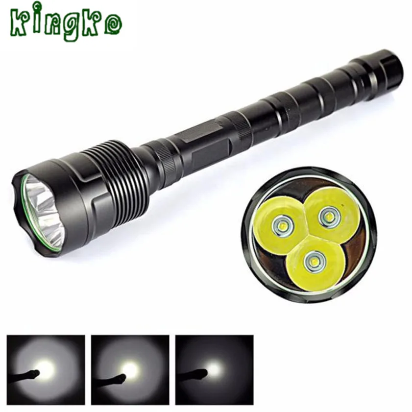 

High Quality 3T6 Super Bright 6000Lm 3x XM-L T6 LED 5-Mode 18650 Flashlight Torch0.0