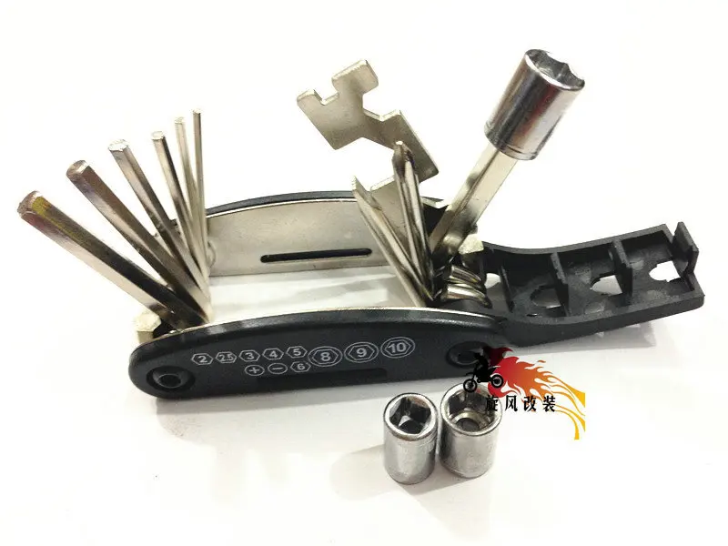 15 in 1 Multi Motorcycle Repair Tools Set Hex Key /Socket Wrench /Screwdriver /Mountain Bike