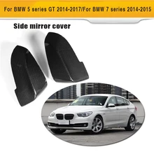 Углеродное волокно Авто боковой обзор зеркала крышки для BMW 7 серии 730 740 760 5 серии F07 GT 2014UP