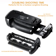 Vertical battery grip holder for Nikon D750 DSLR