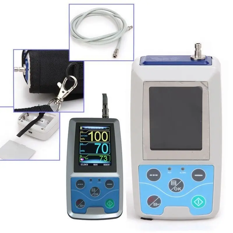 

CE Approved CONTEC ABPM50 24 hours Patient Monitor Ambulatory Automatic Blood Pressure NIBP Holter with USB cable + PC software