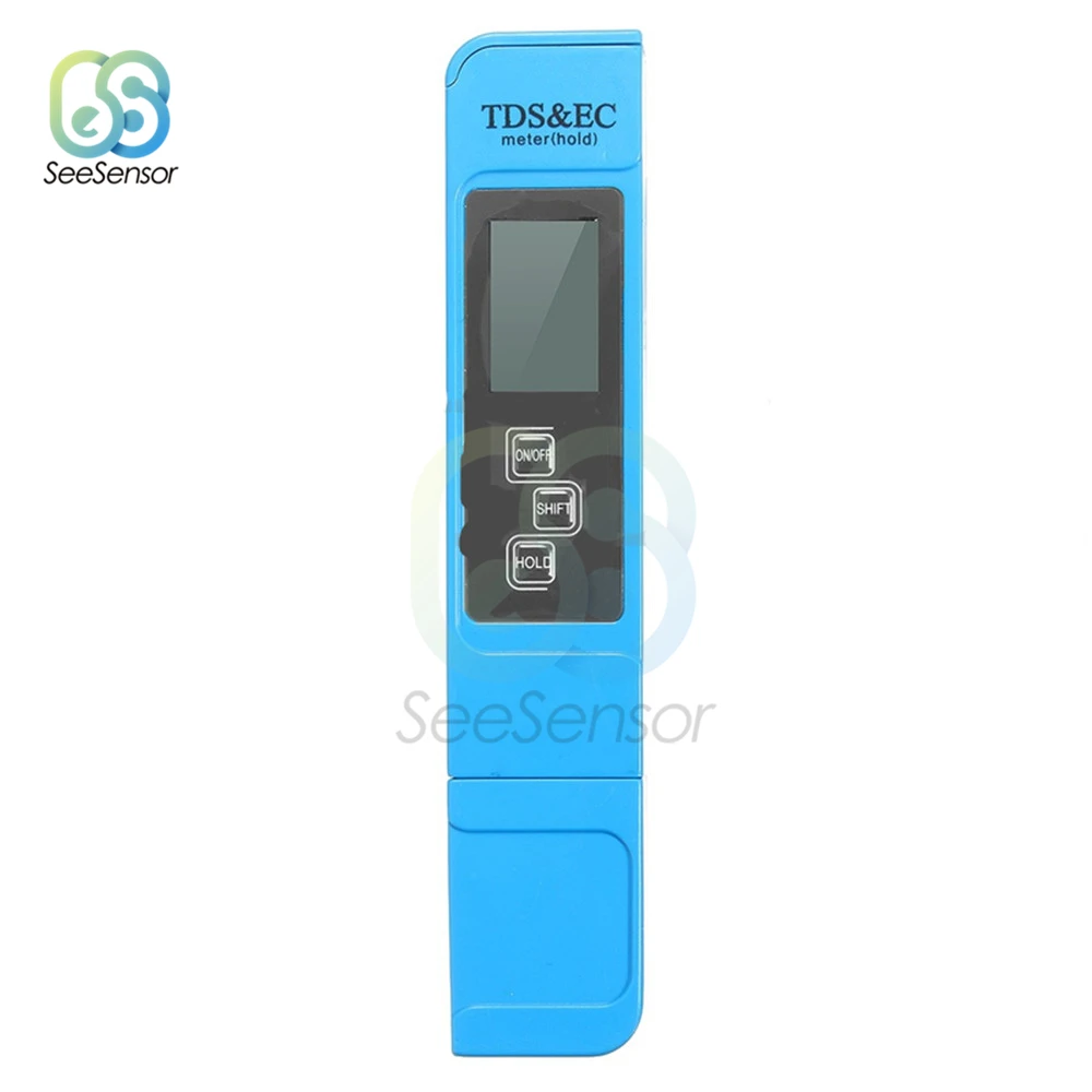 TDS EC метр тестер температуры ручка с TDS& EC Тестер 0-9990ppm 3 в 1 Функция проводимость вода инструмент измерения качества