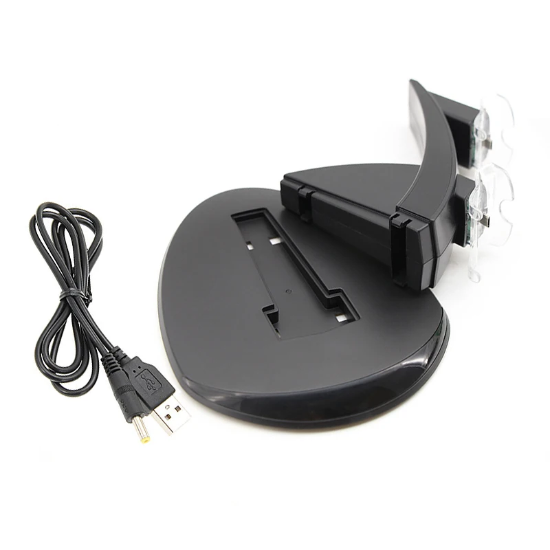 USB светодиодный Быстрая зарядка подставка с адаптером док станция для двойной Xbox
