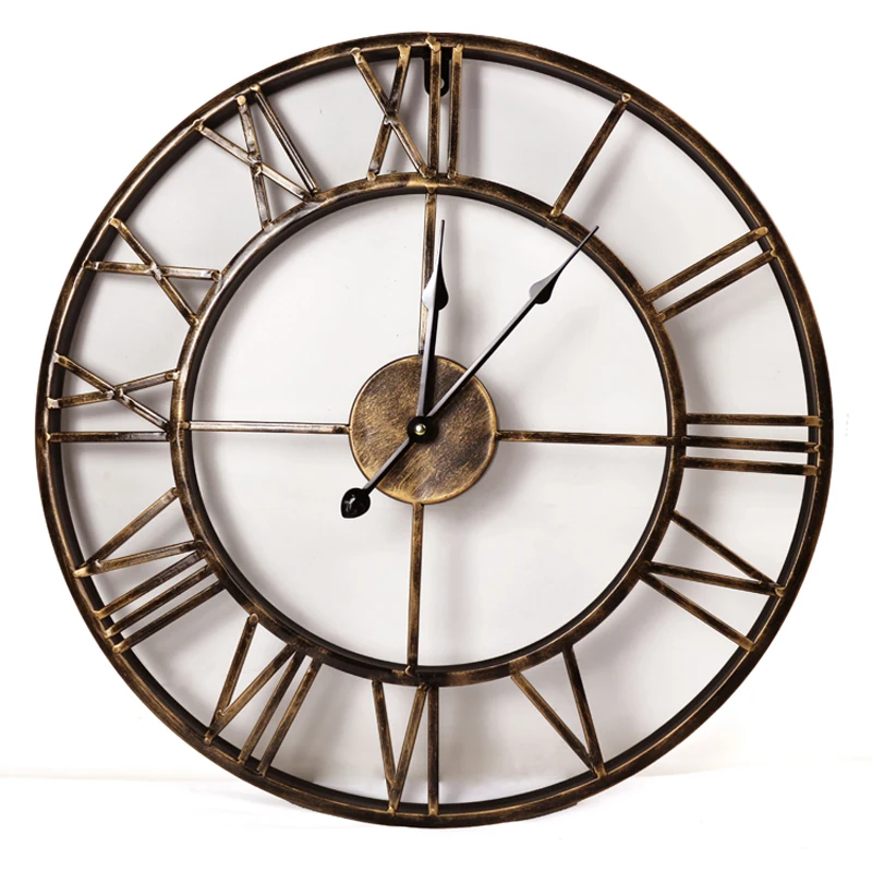 18 дюйм(ов) античный металла настенные часы с бронзовый Готовые искусственные декоративные Часы