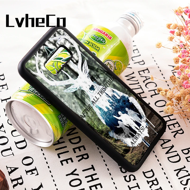 

LvheCn s3 s4 s5 Note 3 4 5 7 8 phone cover cases for Samsung Galaxy s6 s7 s8 s9 edge plus Silicon HARRY POTTER DEATHLY HALLOWS