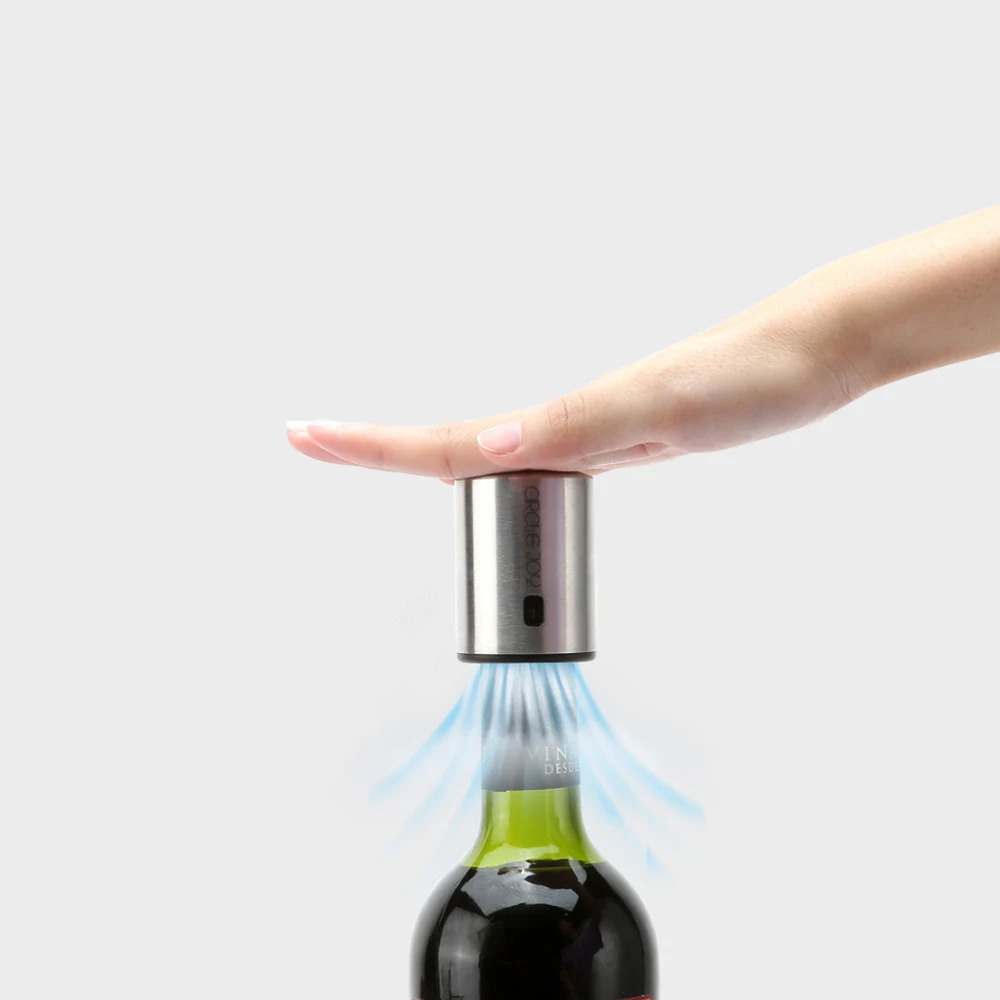 Xiaomi Mijia Circle Joy умная пробка для бутылок, герметик из нержавеющей стали, вакуумная пробка для вина с памятью, винные пробки