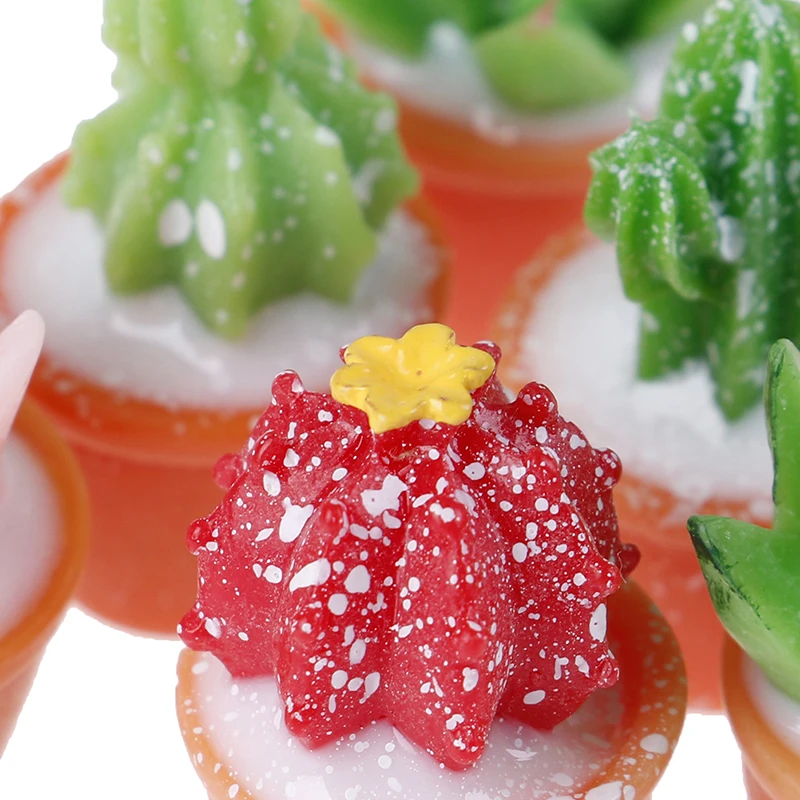 5 шт. миниатюрные растения кактус бонсай для кукольного домика декор мини ролевые