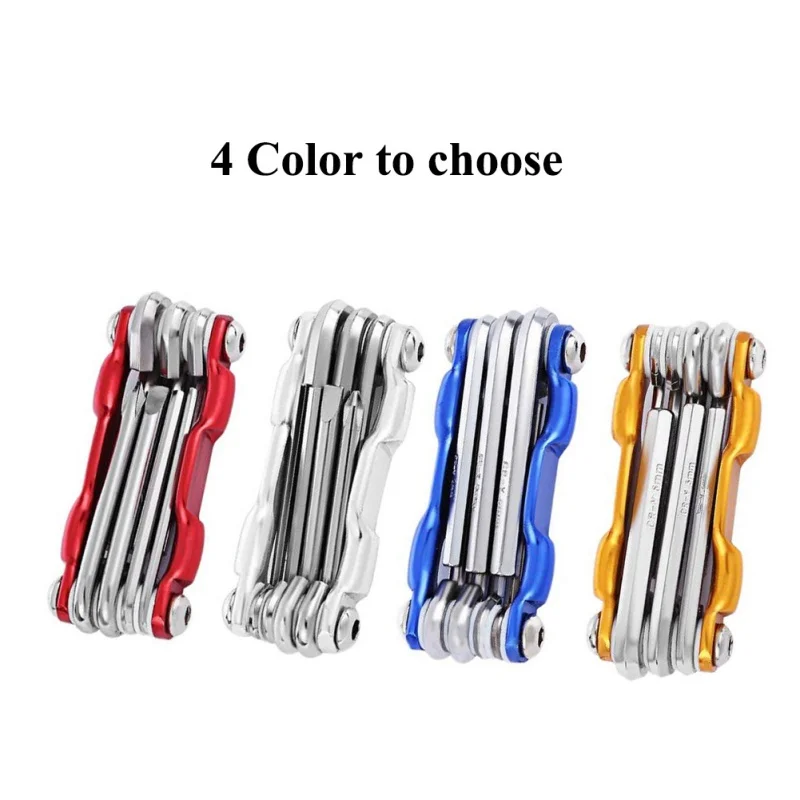 

Portable multi-function mtb repair tool set kits hex key wrenches bicycle tool key wrench 3/4/5/6mm 6 in 1
